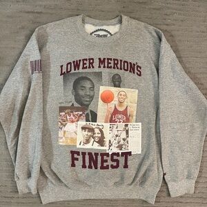 Kobe Bryant Gray Lower Merion's Finest Crewneck